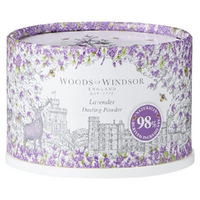 Woods of Windsor Lavender Dusting Powder 100g Body Powder With Puff images 1