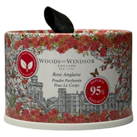 Woods of Windsor True Rose Dusting Powder 100g Body Powder With Puff images 1