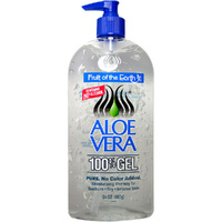 Fruit Of The Earth Aloe Vera Gel Moisturising Skin Care 680g with pump images 1