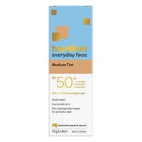 Hamilton Everyday Face Medium Tint SPF 50+ Sunscreen Lotion 75g images 1