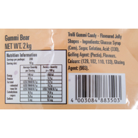 Trolli Gummi Bears Candy Lollies Sweets Bulk Pack 2kg images 1