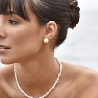 Culturesse Bay Baroque Pearl Stud Earrings (Imperfect No.5) images 1