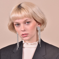 Culturesse Emilio Crystal Diamante Earrings (My ears are pierced) images 1