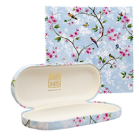 Chris Chun Glasses Case Cherry Blossom Blue images 1