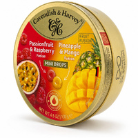 Cavendish & Harvey Mini Drops Passionfruit Pineapple Mango 130g 5 Pack images 1