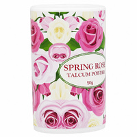 Le Fleur Spring Rose Luxury Talcum Powder 50g Floral Fragrance images 1