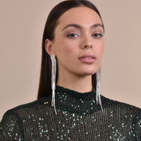 Culturesse Geovana Crystal Diamante Earrings (my ears are not pierced) images 1