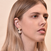 Culturesse Lydia Pearl Bouquet Earrings images 1