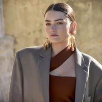 Culturesse Soft Echo Resin Drop Earrings images 1