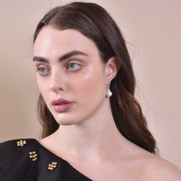 Culturesse Valeria Baroque Pearl Drop Earrings images 1