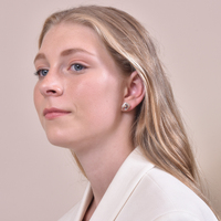 Culturesse Nicolette Pearl Art Stud Earrings images 1