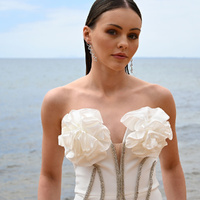 Culturesse Haven Artisan Sculptured Heart String Earrings (Silver) images 1