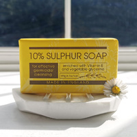 10% Sulphur Soap Bar 190g Natural Antibacterial Vegan Friendly Vitamin E  images 1