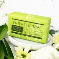 2% Tea Tree Soap Bar 190g with Aloe Vera Natural Antibacterial Cleanse images 1