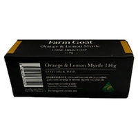 Farm Goat Orange & Lemon Myrtle Goat Milk Soap 25% Natural 110g images 1