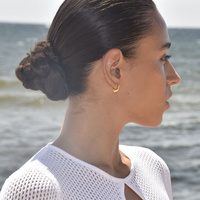 Culturesse Femi Earrings & Kindred Heart Necklace Gift Set (Gold) images 1