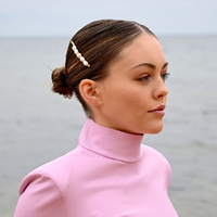 Culturesse Lulu Freshwater Pearl Hair Clip images 1