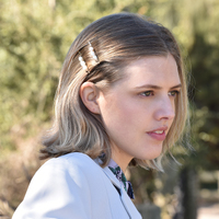 Culturesse Evangeline Freshwater Pearl Hair Clip Set images 1