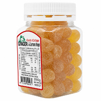 Candy Cottage Ginger & Lemon Drops 250g Australian Made images 1