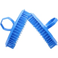 NuBrush Dark Blue Scalp Massage Comb Beard Dandruff Remover Australian Made images 1