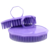 NuBrush Hair Beard Scalp Comb Dandruff Remover Purple Australian Made images 1