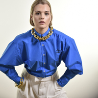 Culturesse Adella Chunky Gold Link Chain Necklace  images 1
