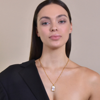 Culturesse Chande Mother Of Pearl Pendant Necklace images 1