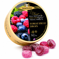 Simpkins Forest Fruit Drops 200g Tin Sweets Candy Lollies images 1