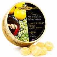 Simpkins Lemon and Honey with Chamomile Drops 200g Tin Sweets Candy Lollies images 1