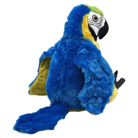 Wild Republic Cuddlekins Bird Macaw Parrot Yellow Blue Plush Toy Animal 30cm images 1