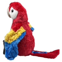 Wild Republic Cuddlekins Scarlet Macaw Parrot Plush Toy Stuffed Animal 30cm images 1
