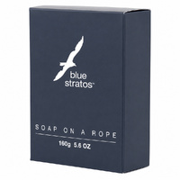 Blue Stratos Soap On A Rope 160g Hanging Bar Original Blue Fragrance images 2