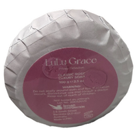 Lulu Grace Classic Rose Luxury Round Soap 1 x 100g Floral Moisturising Cleanser images 2