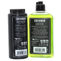 Crewman Cedarwood & Bergamot Gift Set Body Powder & Shower Gel images 2