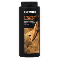 Crewman Sandalwood & Amber Body Powder For Men 200g Deodorising images 2
