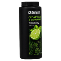 Crewman Cedarwood & Bergamot Body Powder For Men 200g Deodorising images 2