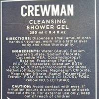 Crewman Sandalwood & Amber Shower Gel For Men 250ml Body Wash images 2