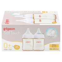 Pigeon SofTouch BPP Nursing Bottle PPSU Twin Pack 160mL images 2