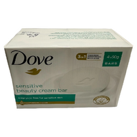 Dove Sensitive Beauty Cream Bar 4 x 4 Pack 90g Fragrance Free Soap images 2