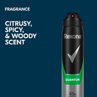 Rexona Men Antiperspirant Aerosol Quantum 250mL images 2