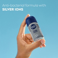 Nivea Deodorant Roll-On Silver Protect 50mL images 2