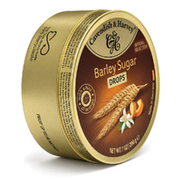 Cavendish & Harvey Barley Sugar Drops 200g Tin Sweets C&H Candy Lollies images 2