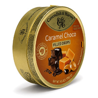 Cavendish & Harvey Caramel With Chocolate Drops 130g Tin Sweets Candy Lollies images 2