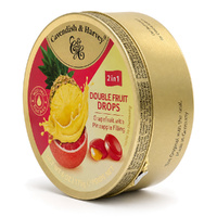 Cavendish & Harvey Double Fruit Drops Grapefruit with Pineapple Filling 175g images 2