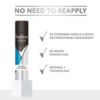 Rexona Men Clinical Protection 96H Antiperspirant Clean Scent 180mL images 2