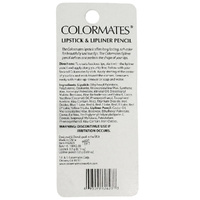 Colormates Long Lasting Lipstick & Lipliner Coral Splash Paraben Free Pack of 4 images 2