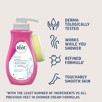 Veet Pure In Shower Hair Removal Cream 400mL images 2