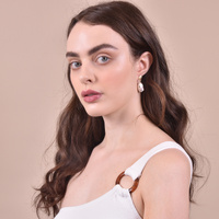 Culturesse Mediterranean Baroque Pearl Drop Earrings (Imperfect) images 2