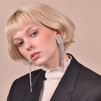 Culturesse Emilio Crystal Diamante Earrings (My ears are pierced) images 2