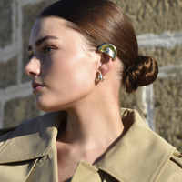 Culturesse Hanako Sculpture Ear Cuff (Gold Single Piece) images 2